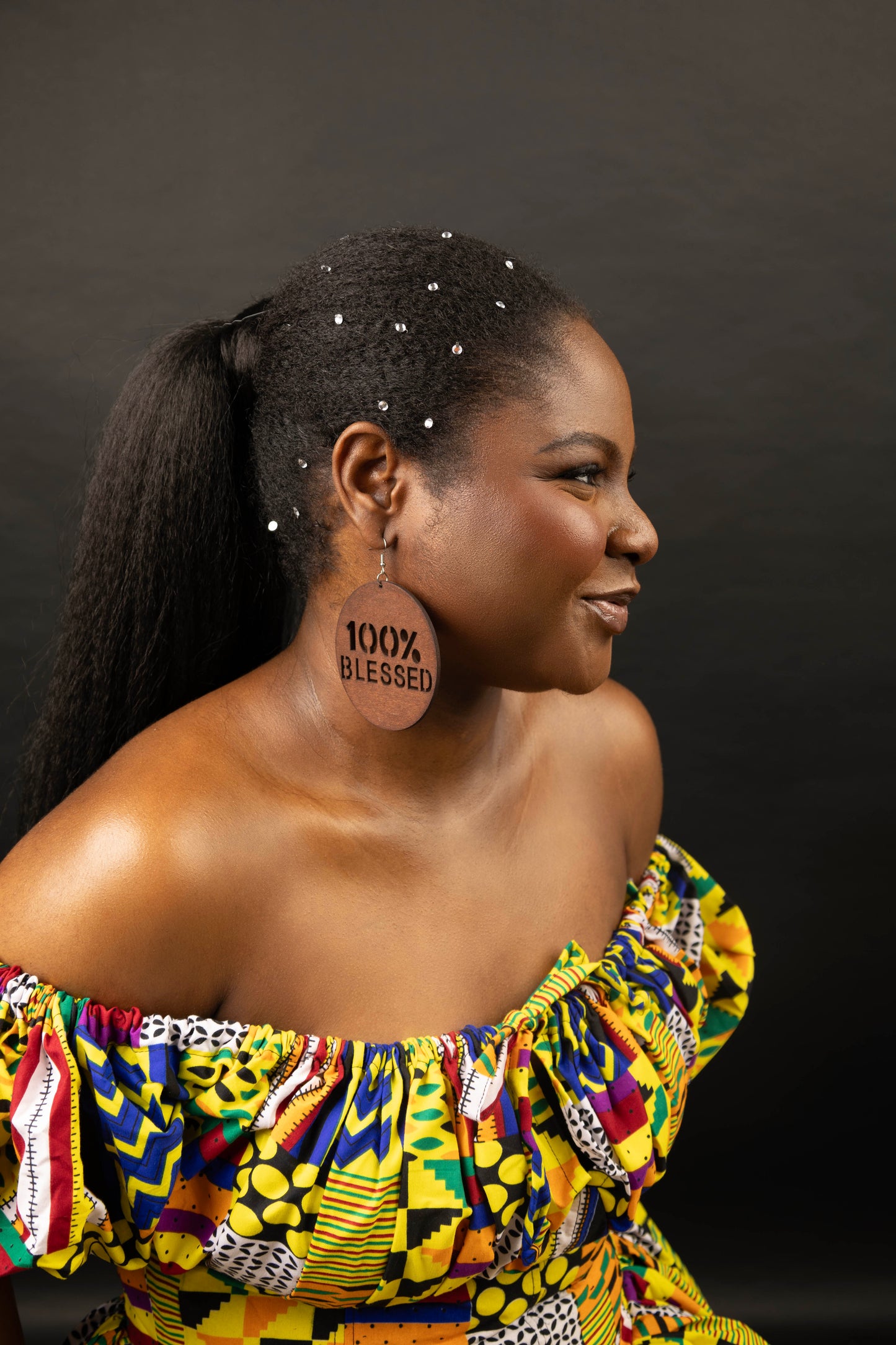 100% Blessed Wooden Earrings