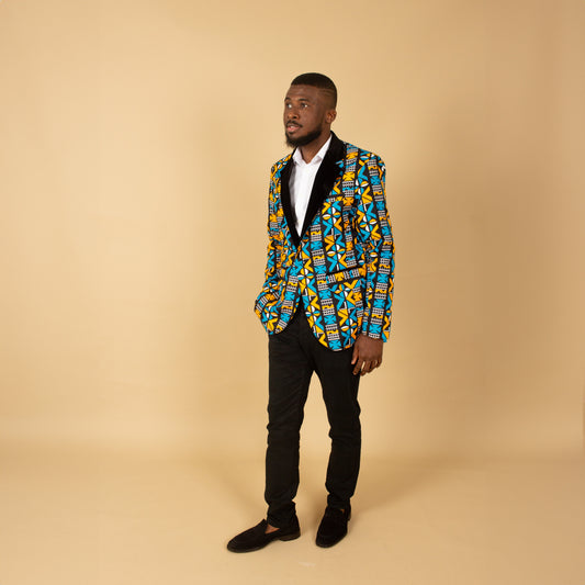 Abiola African Print Blazer