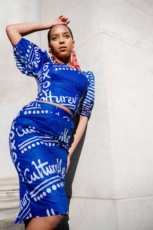 Cultureville Adire Skirt Set