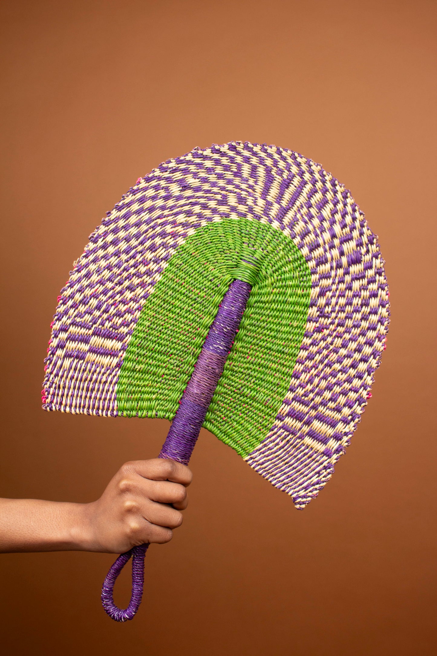 Multicoloured Woven Fan