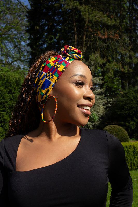 Kente Hoop Earrings