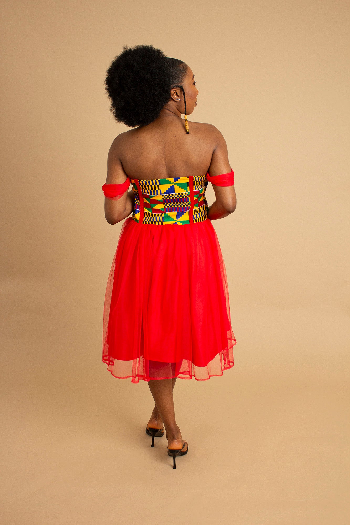 Maame Kente Corset Dress