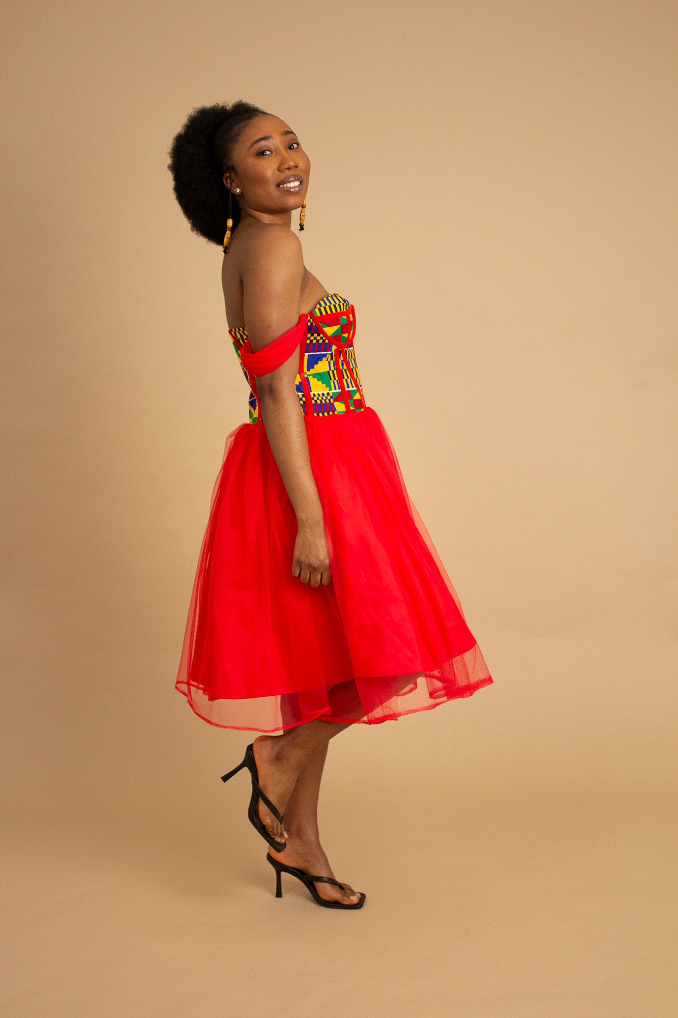 Maame Kente Corset Dress