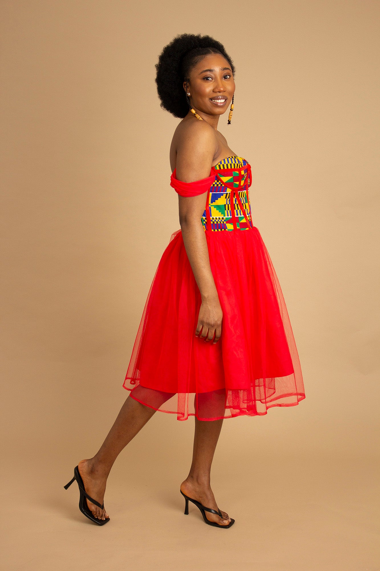 Maame Kente Corset Dress