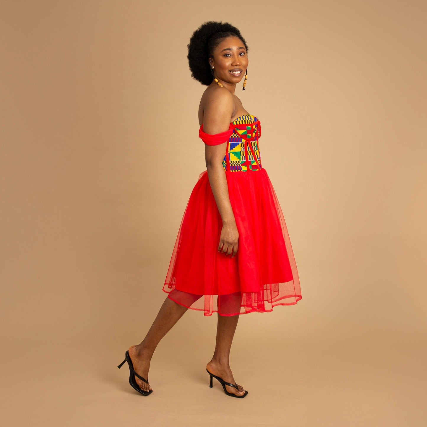 Maame Kente Corset Dress