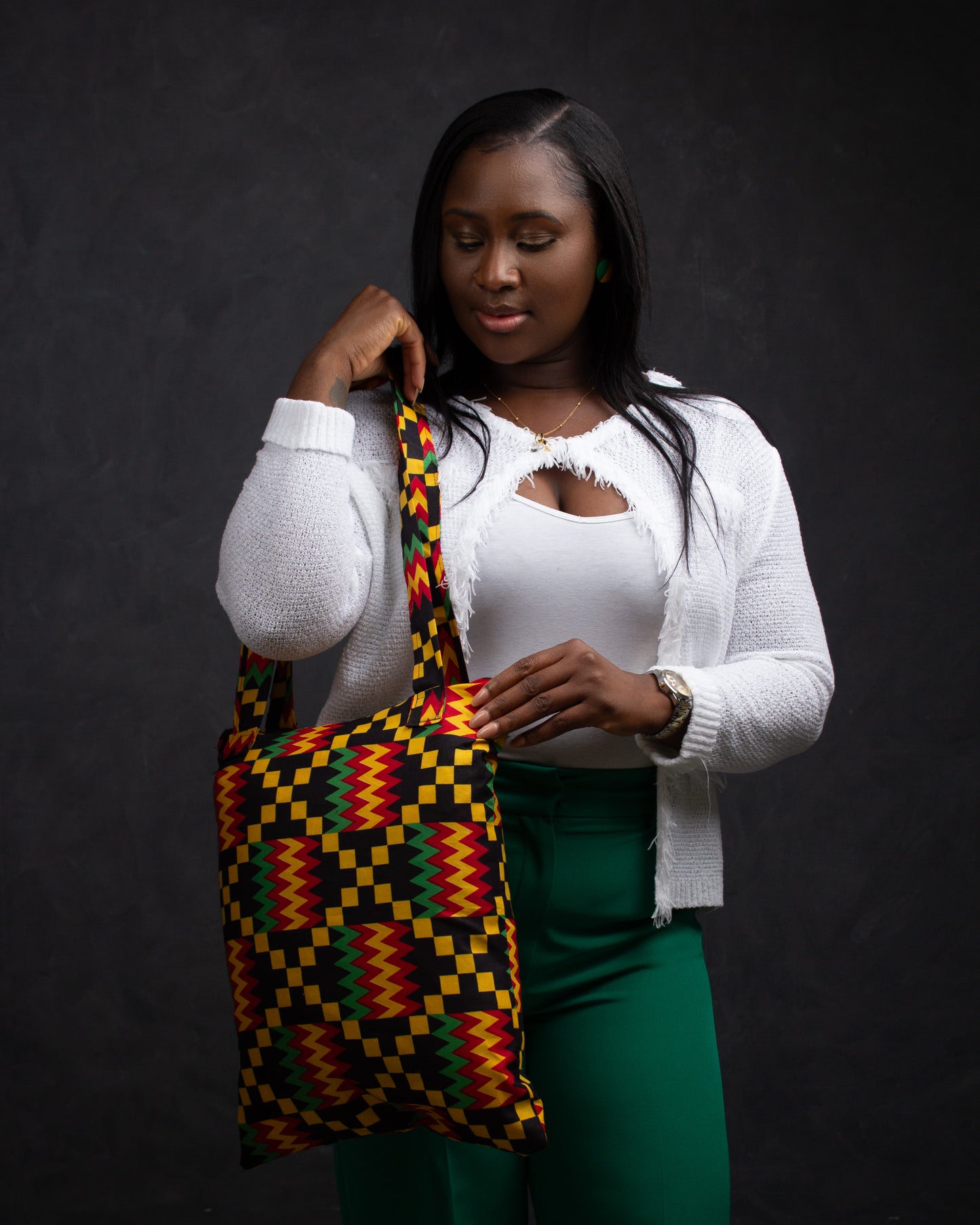 Kojo African Print Tote Bag