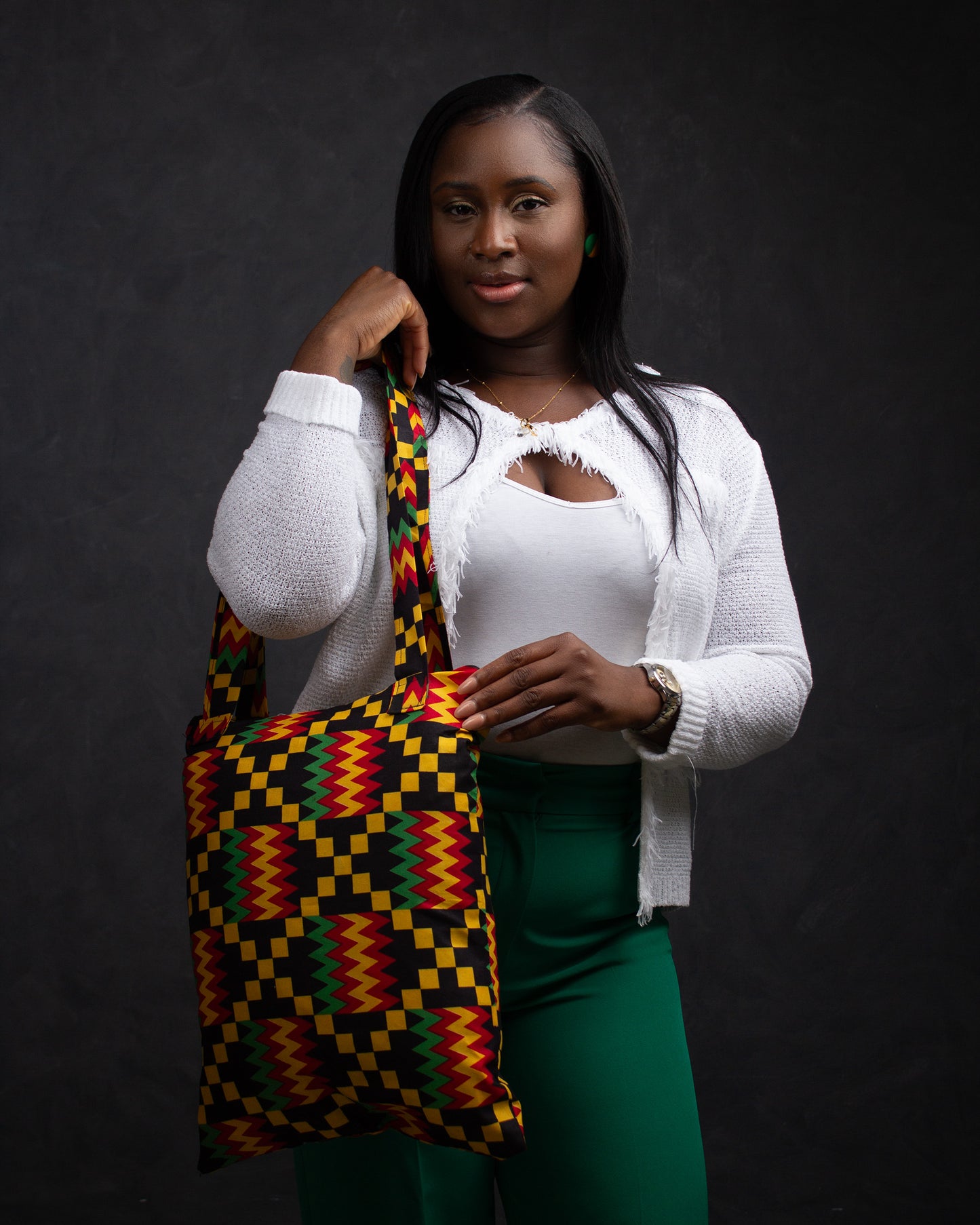 Kojo African Print Tote Bag