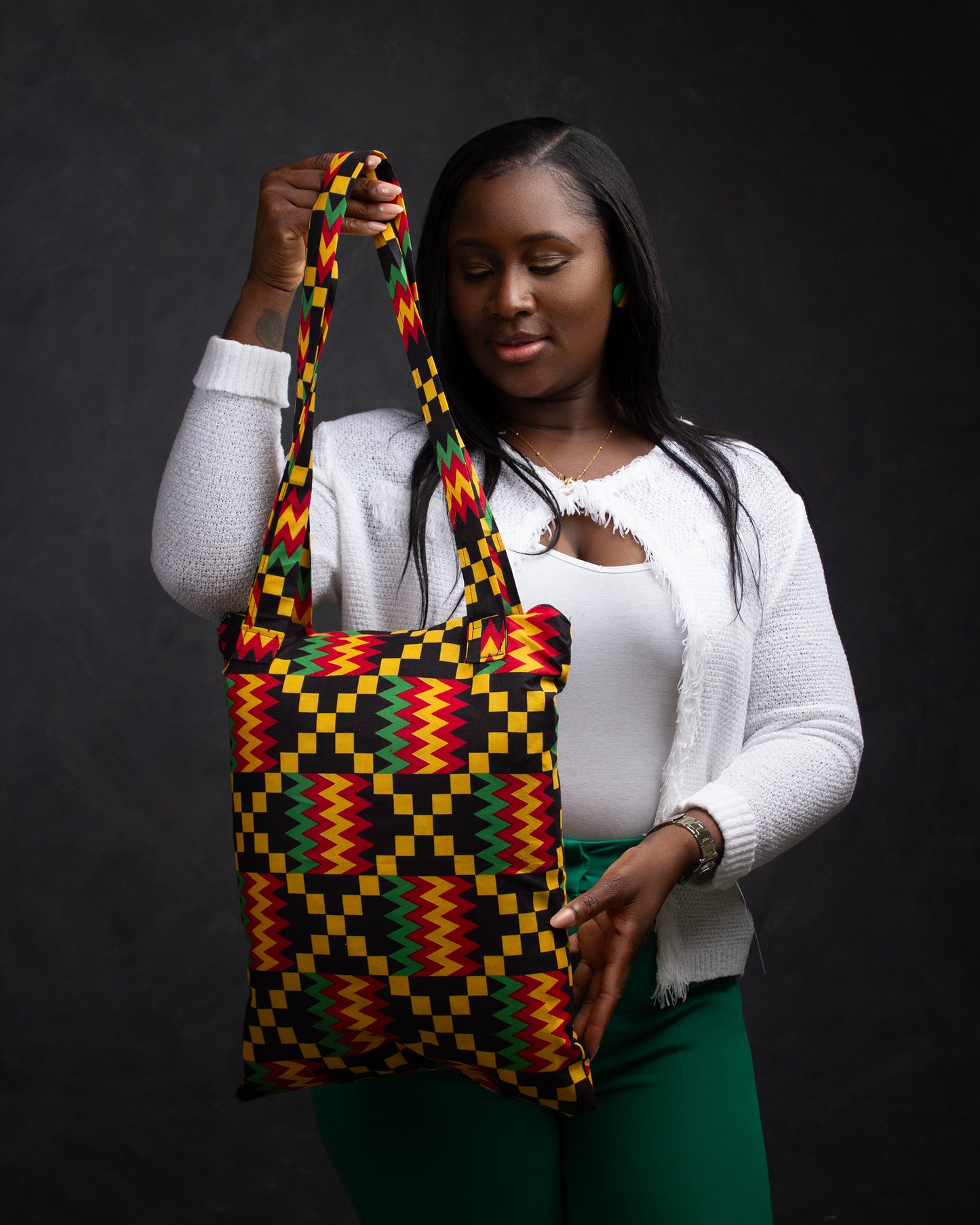 Kojo African Print Tote Bag