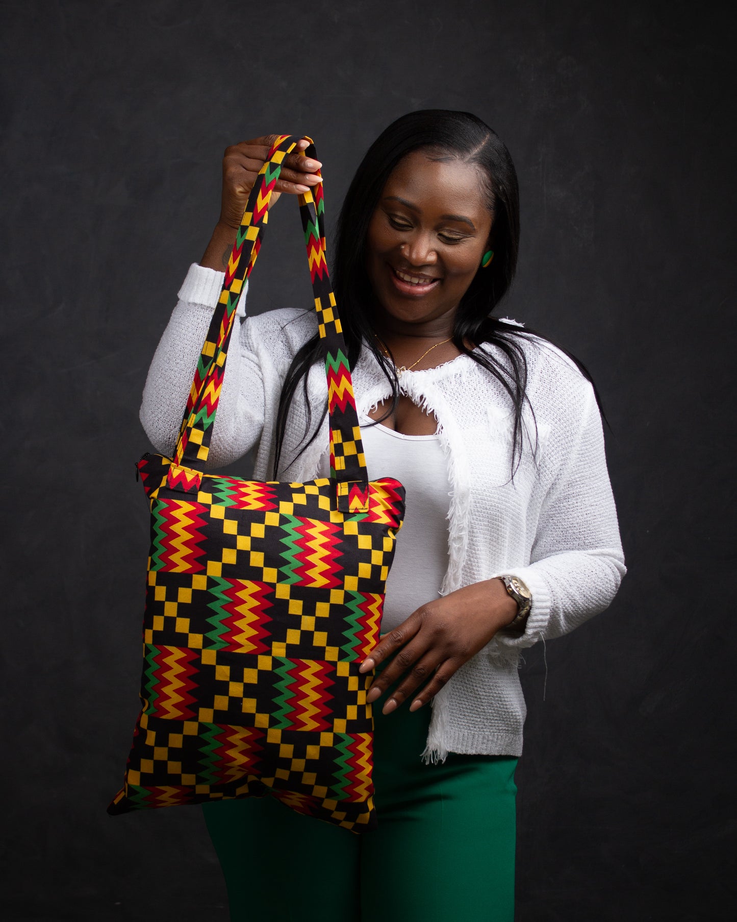 Kojo African Print Tote Bag