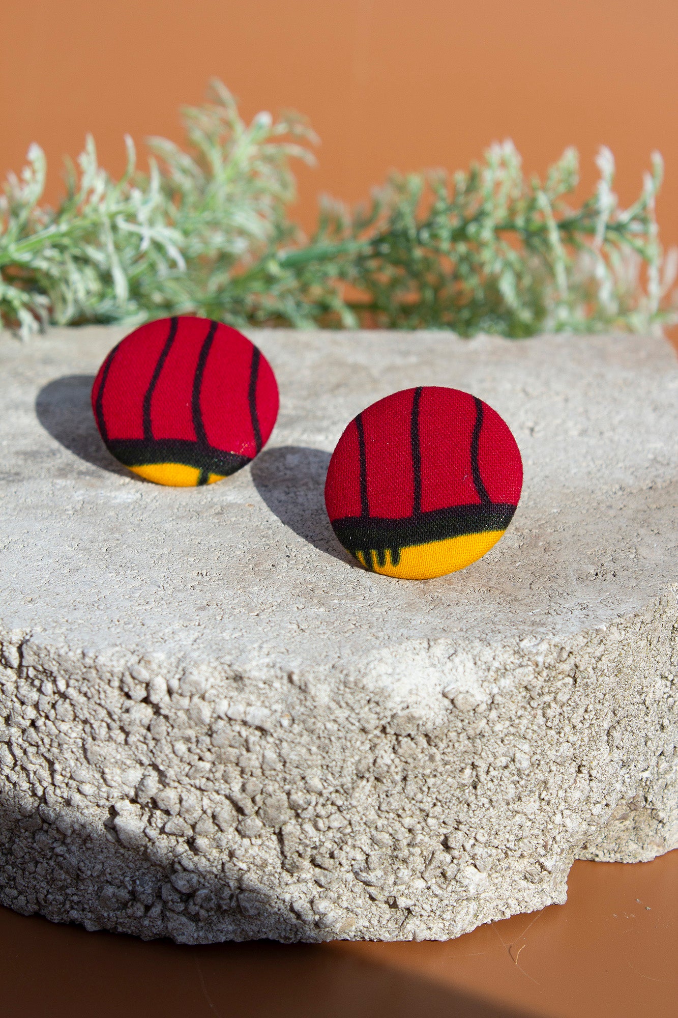 Keji Button Earrings