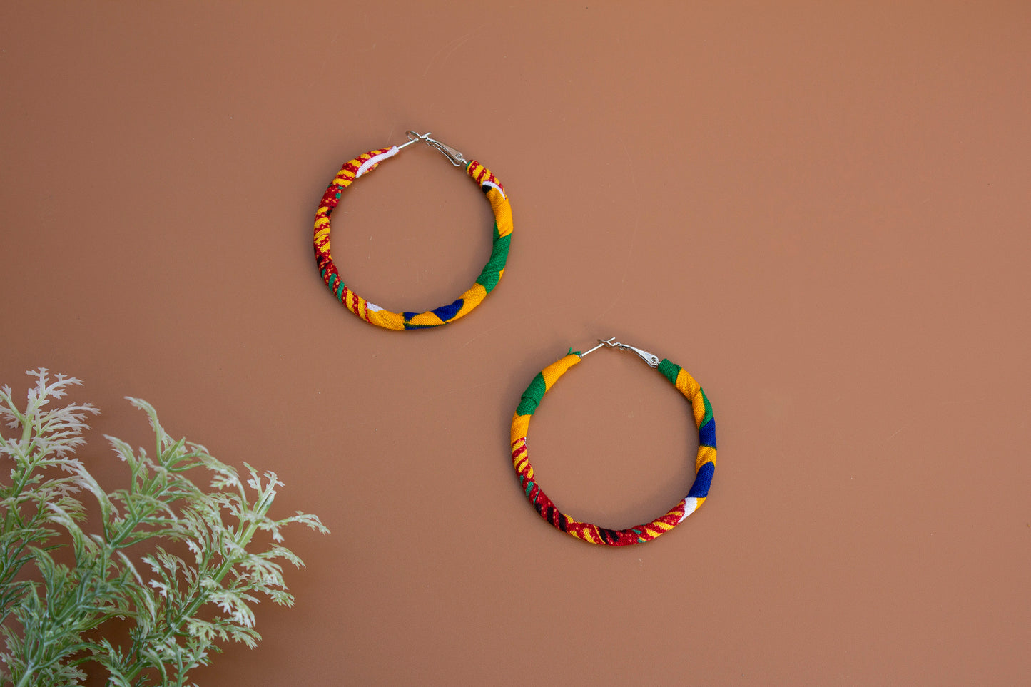 Kente Hoop Earrings