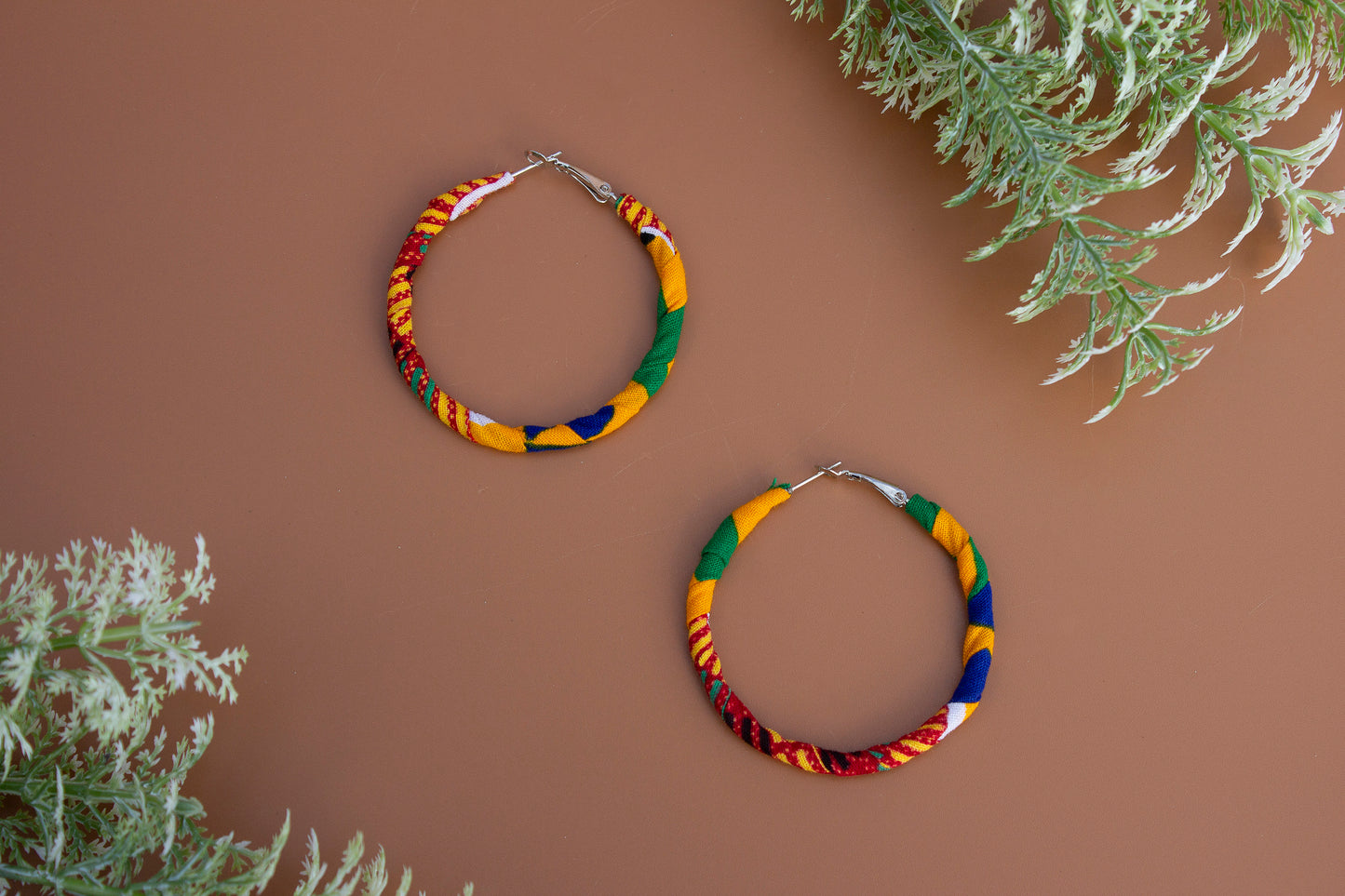 Kente Hoop Earrings
