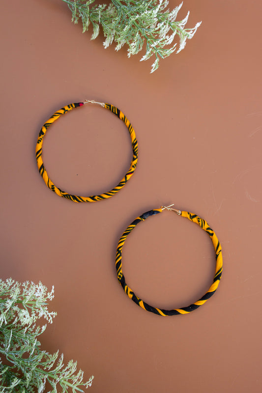 Keji Yellow Hoop Earrings