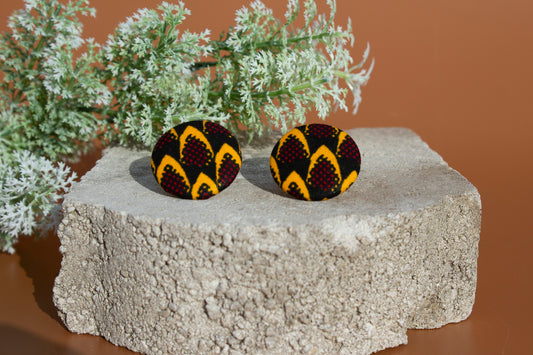 Vero Button Earrings