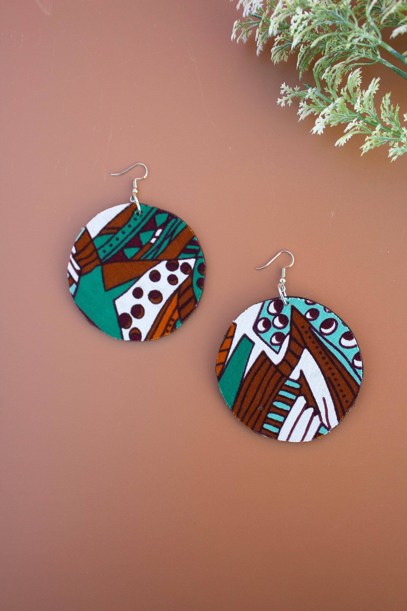 Soji Disc Drop Earrings