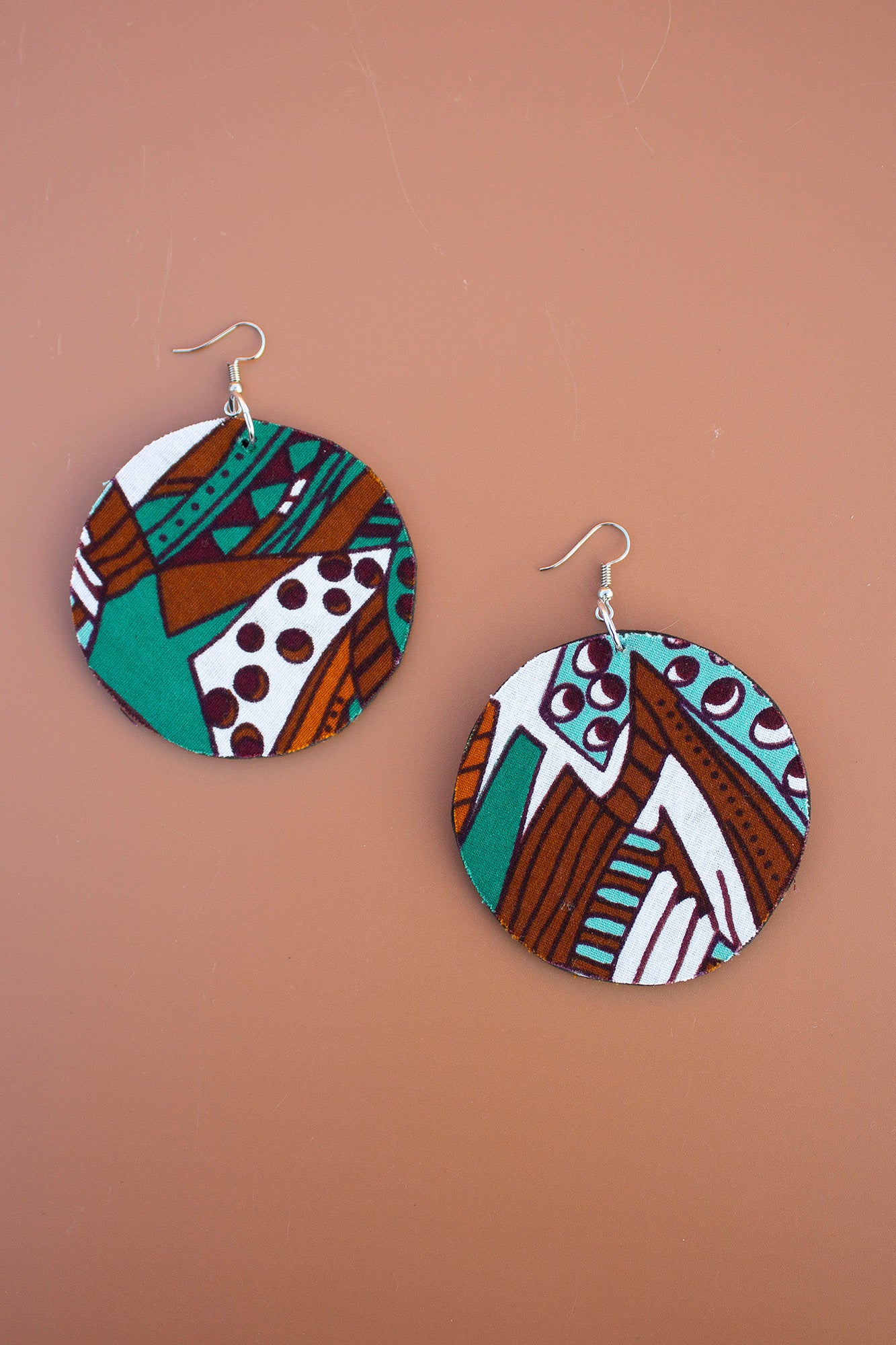 Soji Disc Drop Earrings