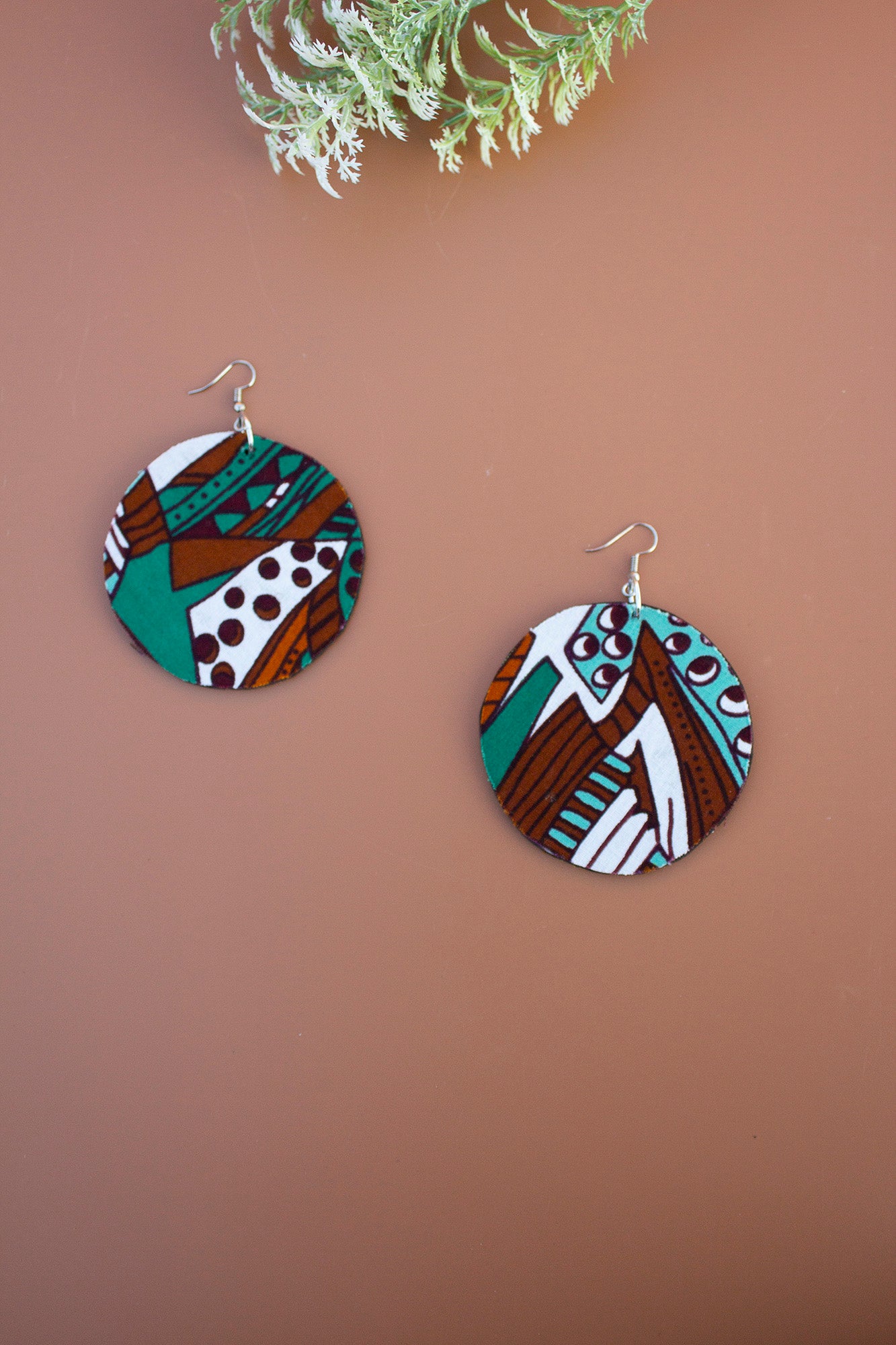 Soji Disc Drop Earrings