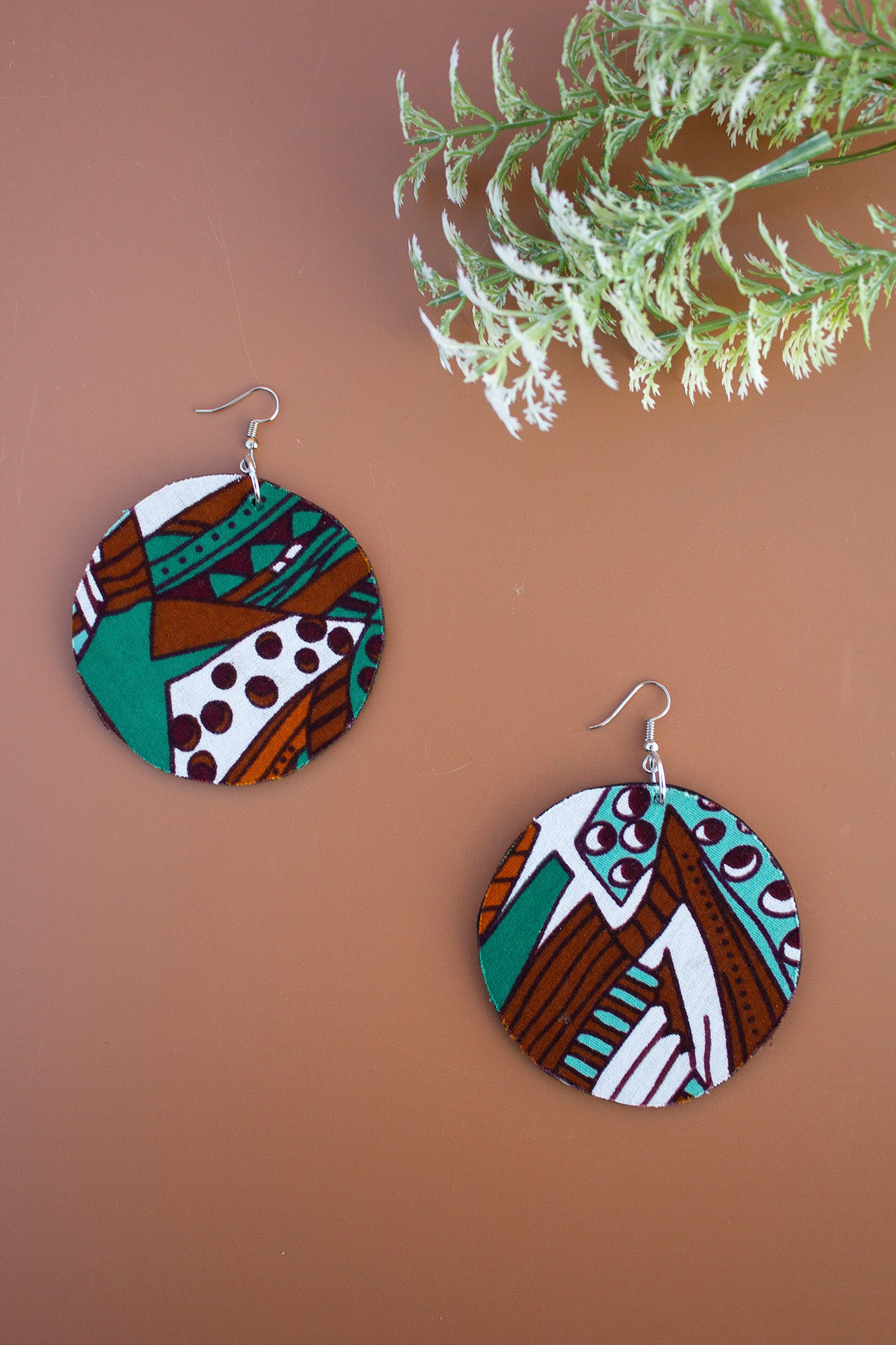 Soji Disc Drop Earrings