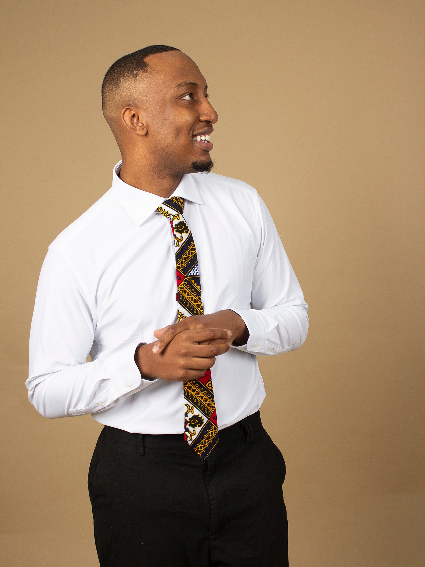 Teju African Print Tie