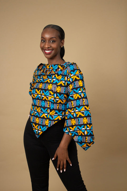 Abiola Angle Sleeved Top
