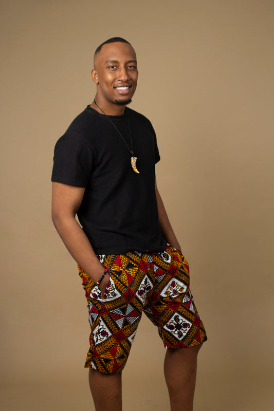 Teju African Print Ankara Shorts