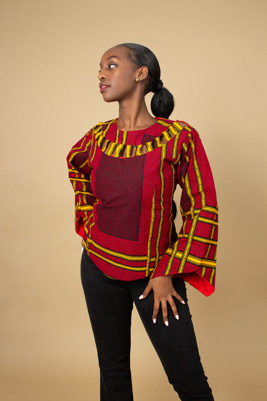 Ogo Angle Sleeved Top
