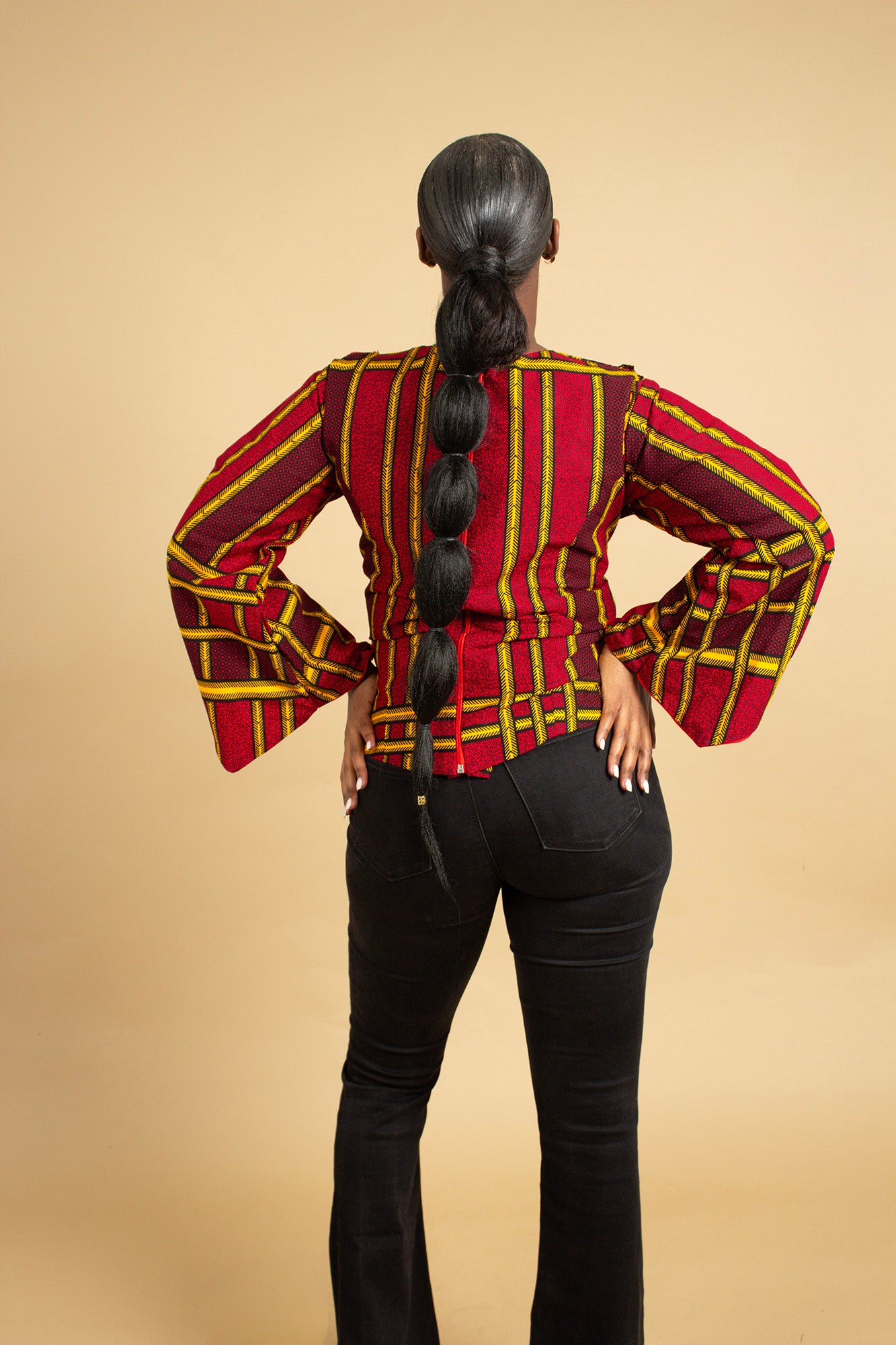Ogo Angle Sleeved Top