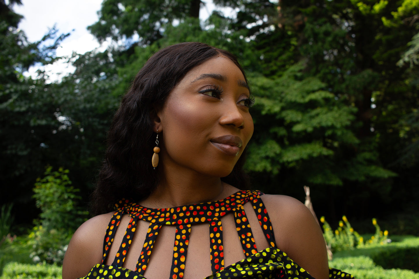 Busayo Wooden Beaded Earrings