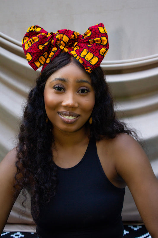 Bow African Print Ankara Head Wrap