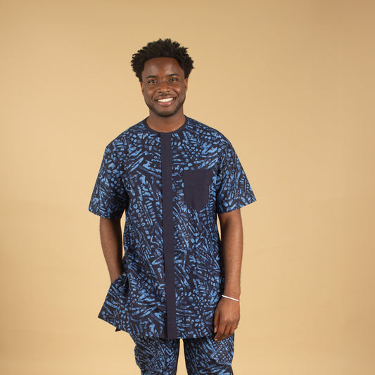 Ashe African Print Kaftan Top