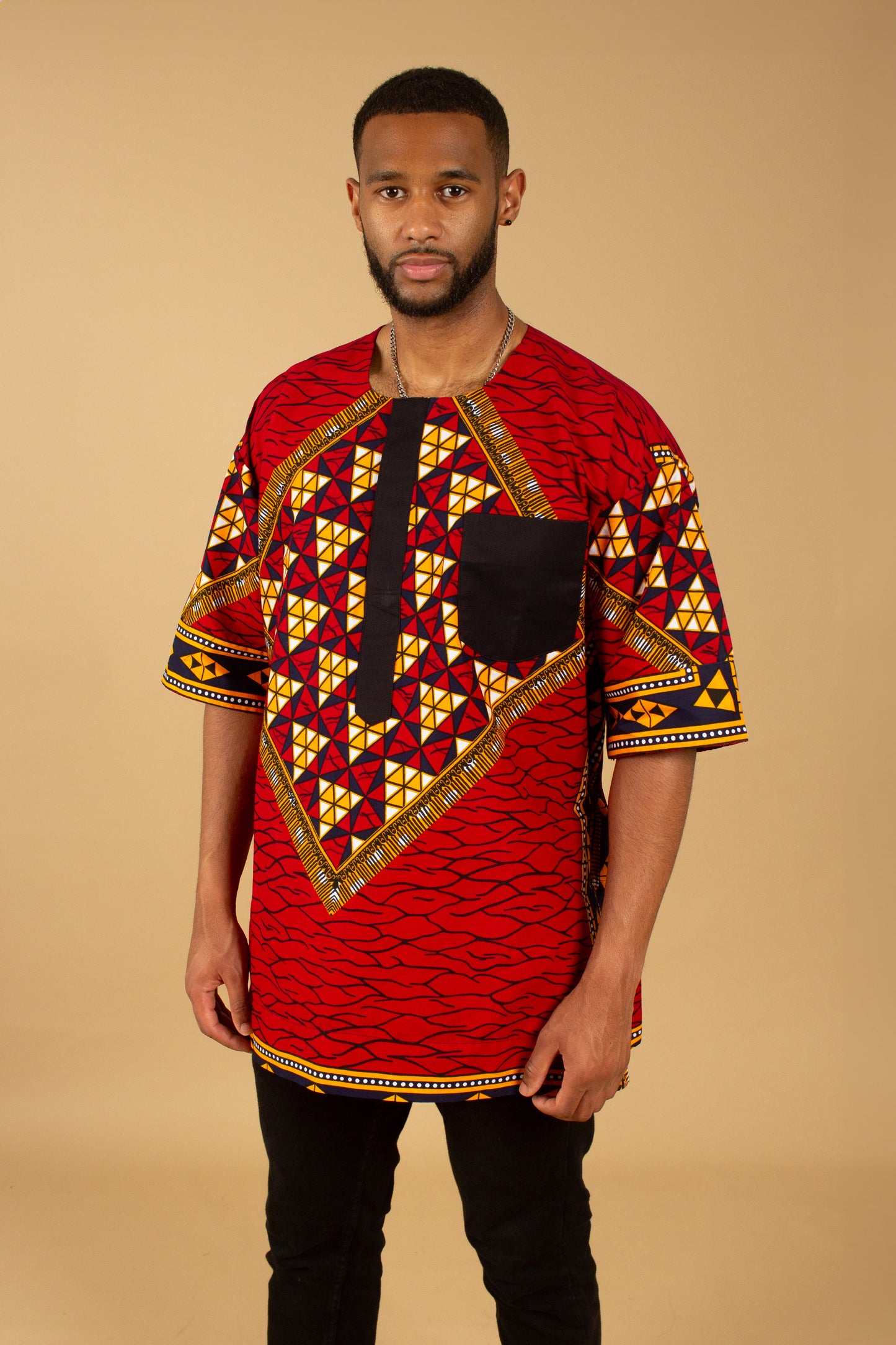 Remi African Print Kaftan Top