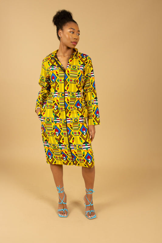Nana Kente Blazer Dress