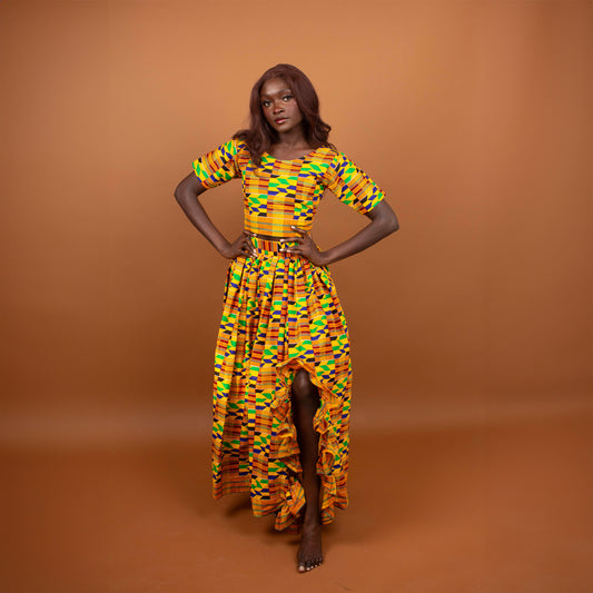 Kente African Print Crop Top