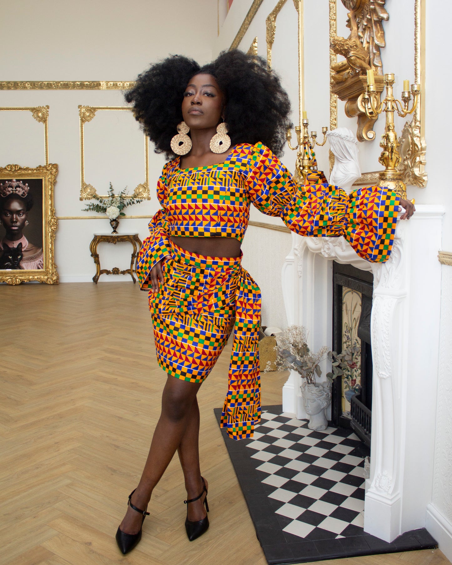 Afia Kente Crop Top