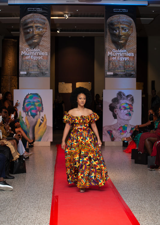 Akosua Kente Top and Maxi Skirt Set