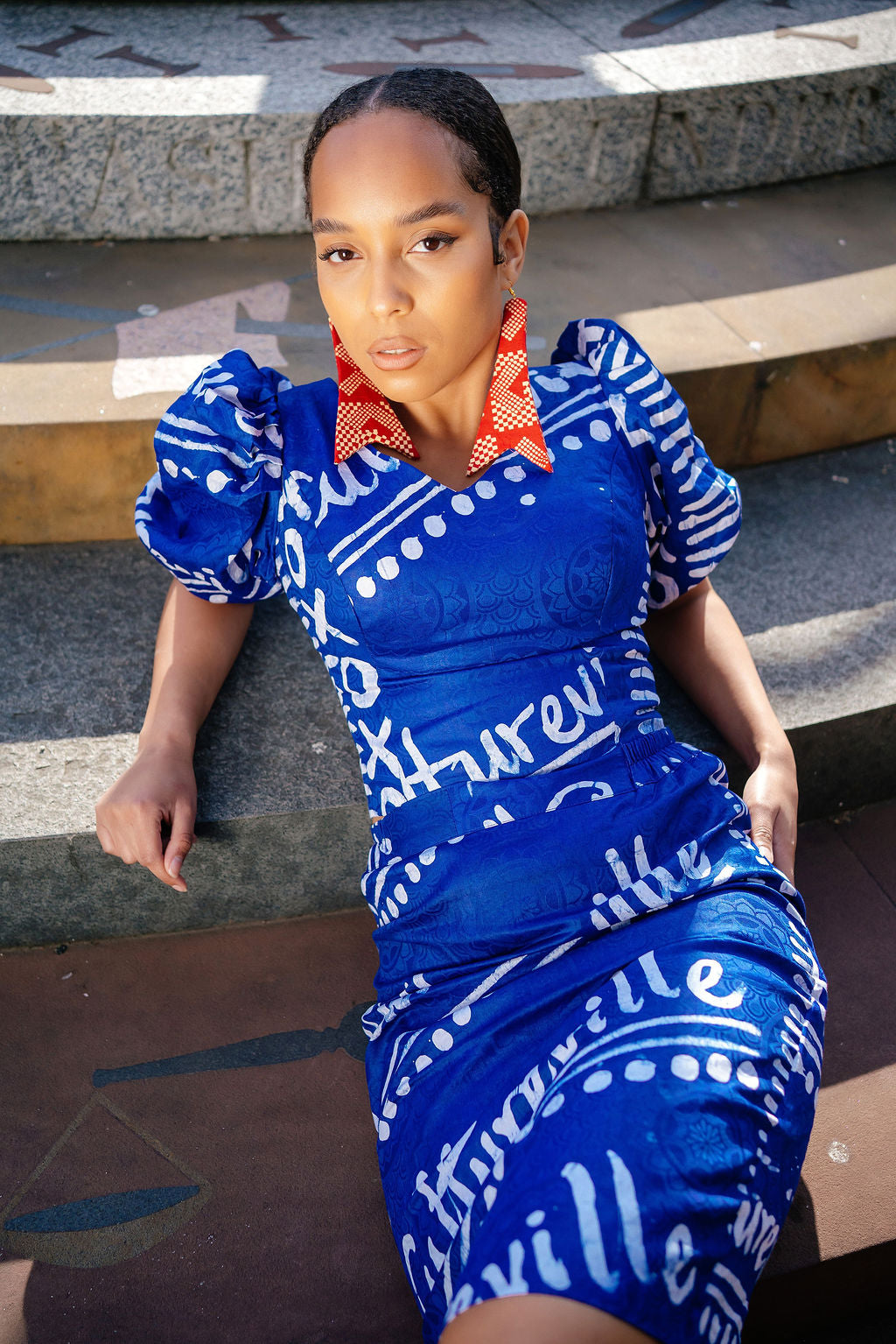 Cultureville Adire Skirt Set