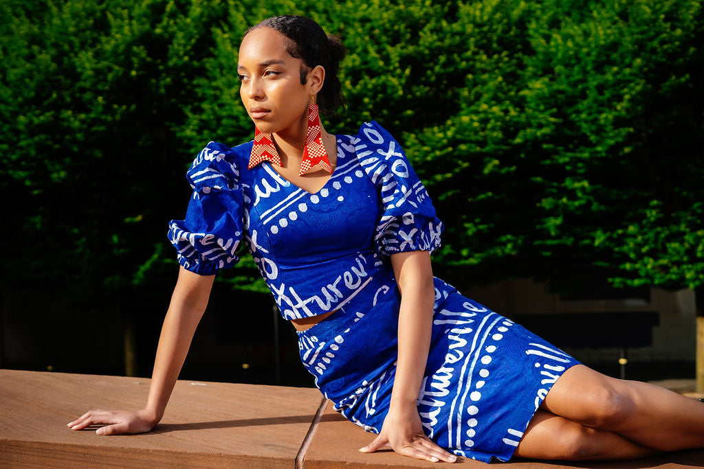 Cultureville Adire Skirt Set