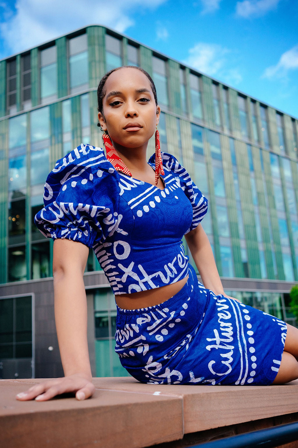 Cultureville Adire Skirt Set