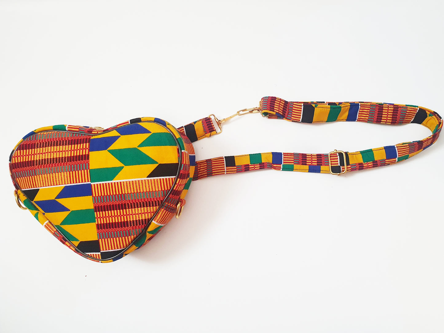 Kente Heart Bag