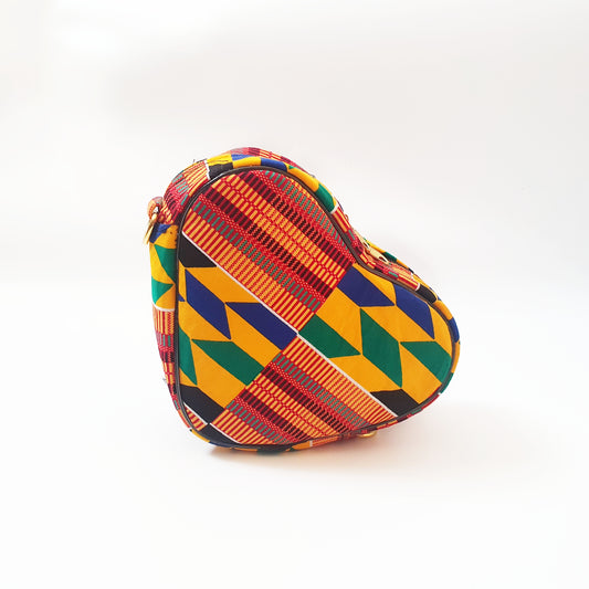 Kente Heart Bag