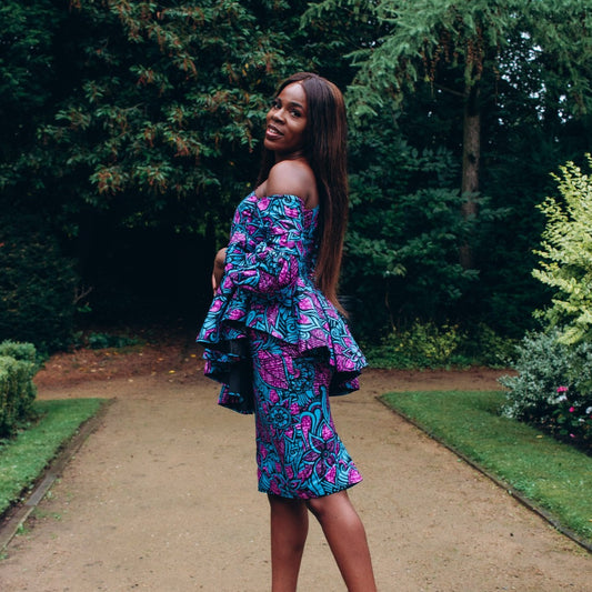 Adedeji Puff-Sleeved Peplum Top