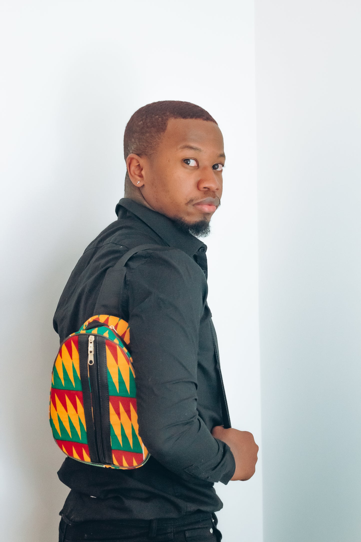 Kente African Print Sling Bag