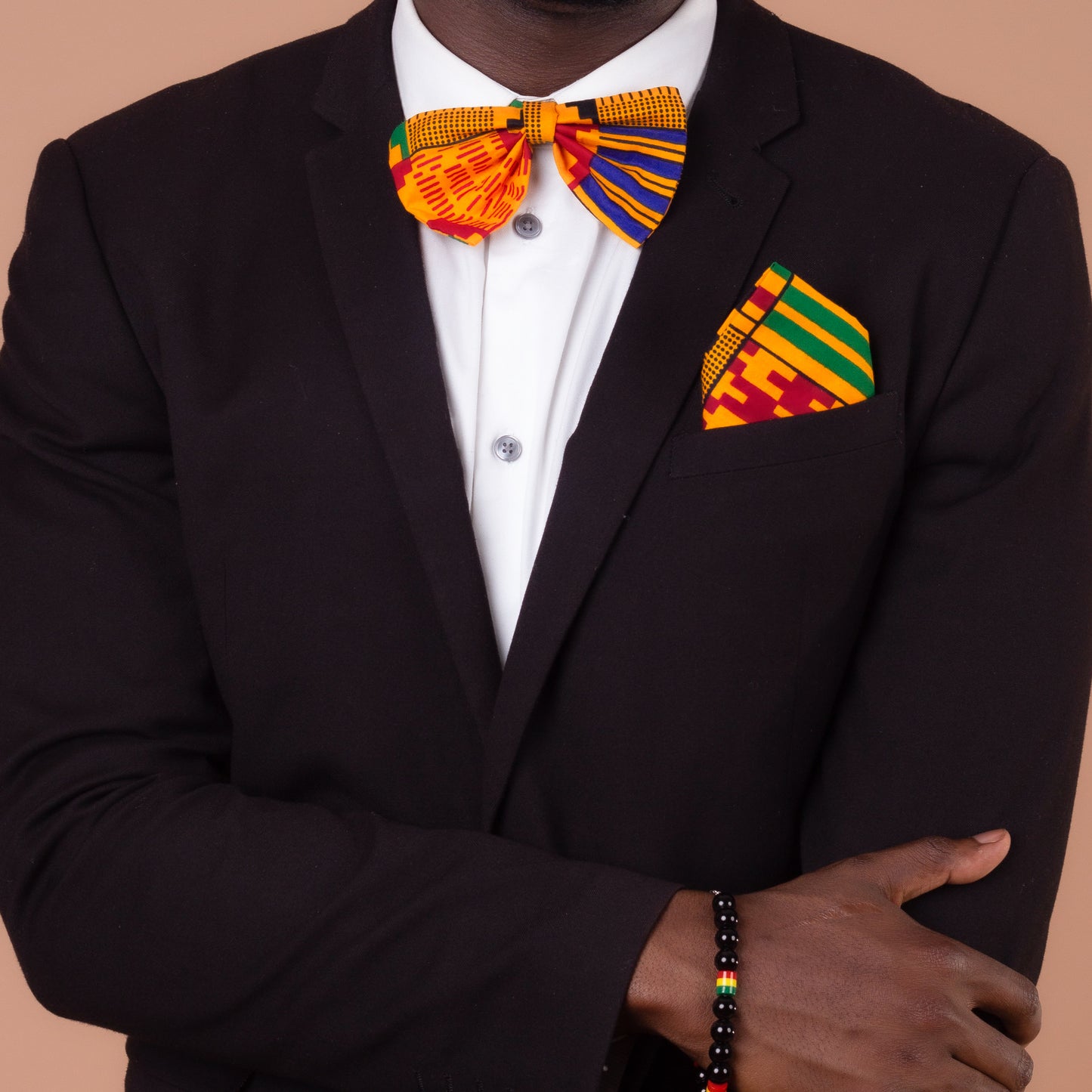 Aryee Kente African Print Pocket Square