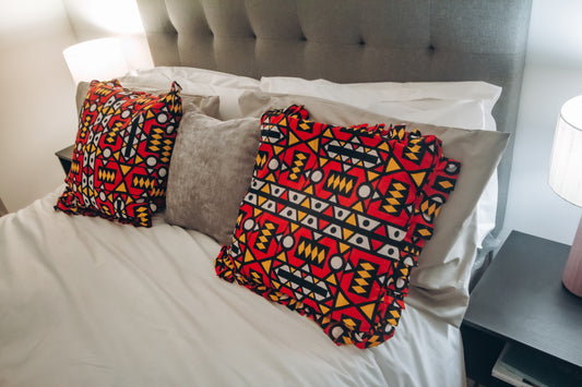 Wunmi African Print Ankara Covered Cushions