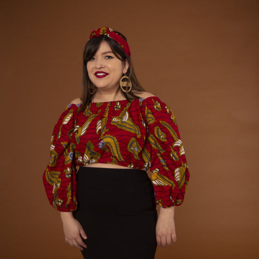 Luna Ankara Crop Top