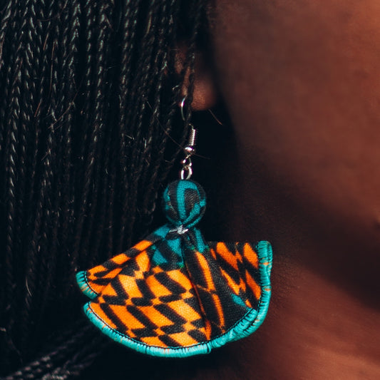 Adetayo Ankara Butterfly Earrings