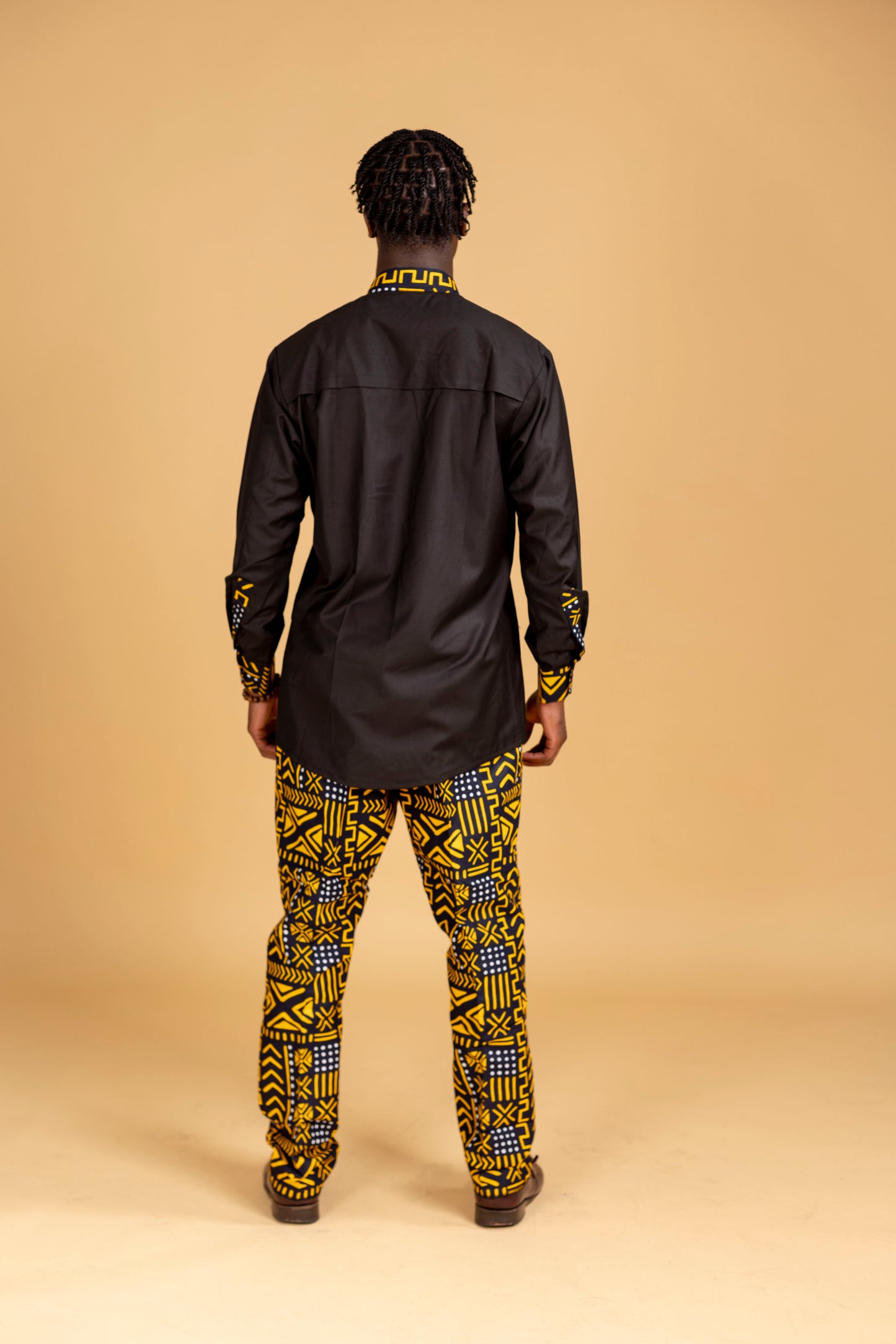 Femi African Print Button Up Shirt