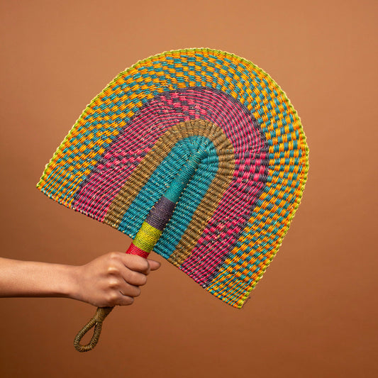 Multicoloured Woven Fan