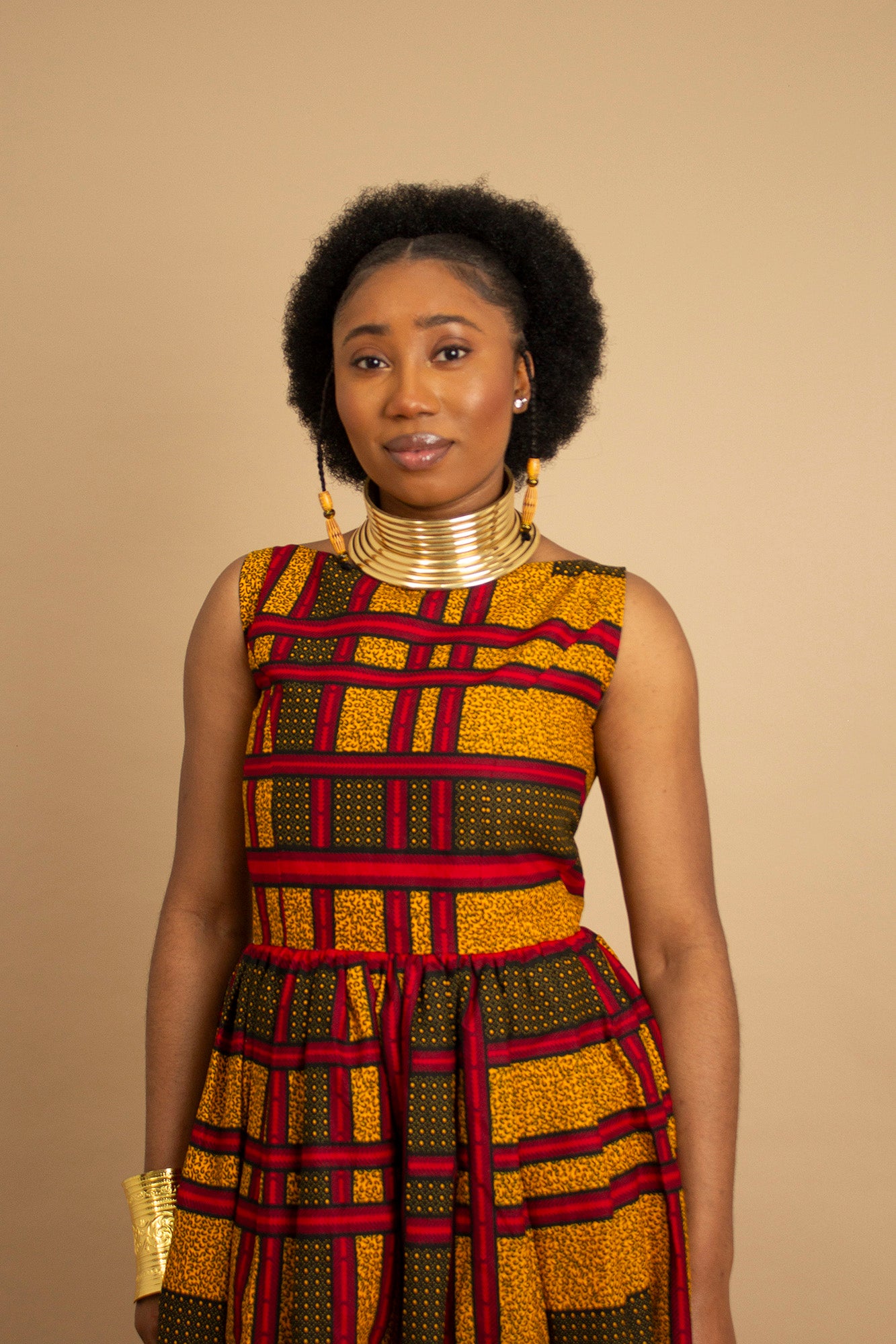 Ogo African Print Maxi Dress