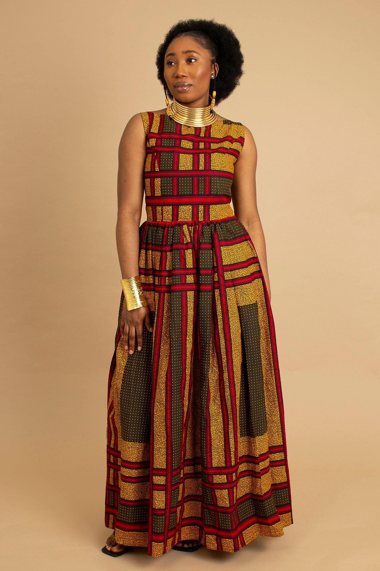 Ogo African Print Maxi Dress